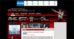 Desktop Screenshot of michaeljacksonweb.cz