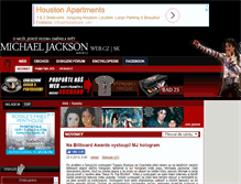 Tablet Screenshot of michaeljacksonweb.cz